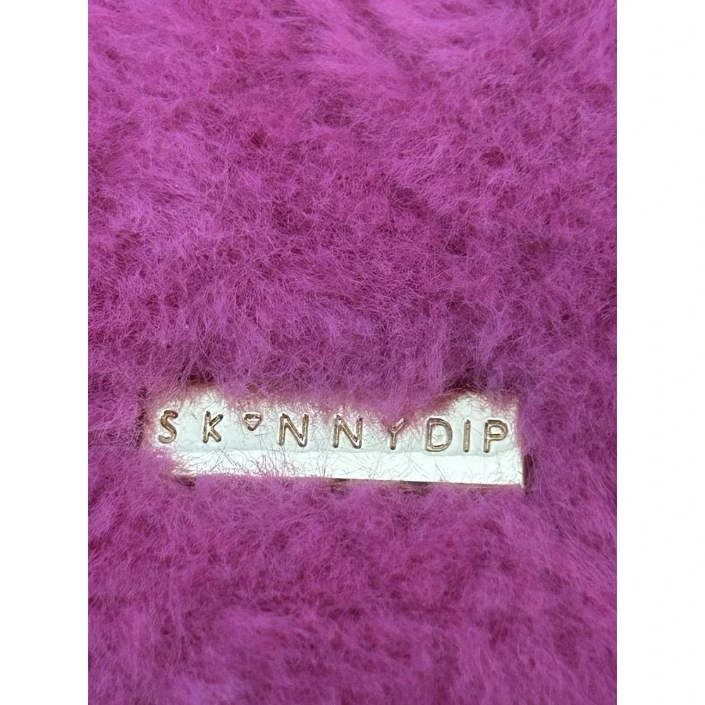 Skinnydip London x Barbie Pink Faux Fur Mini Tote Crossbody Bag Fluffy Purse